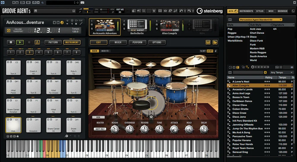 Steinberg – Groove Agent 5 v5.0.20 build 71 STANDALONE, VSTi, VSTi3, AAX x64 – VST CRACK