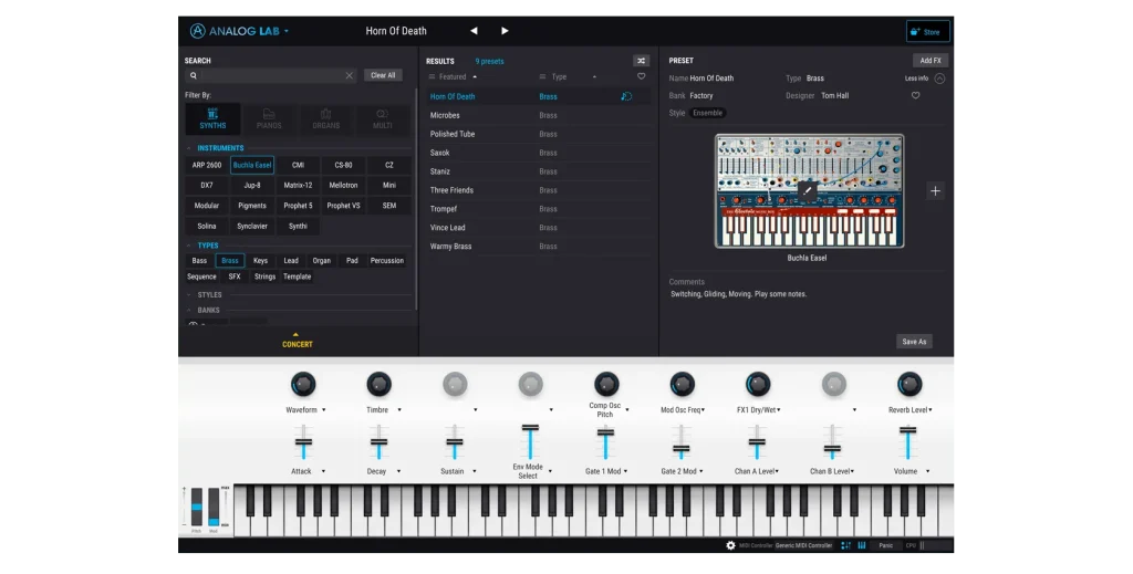 Arturia – Analog Lab 4.0.4.2972 STANDALONE, VSTi, VSTi3, AAX x64 – VST CRACK