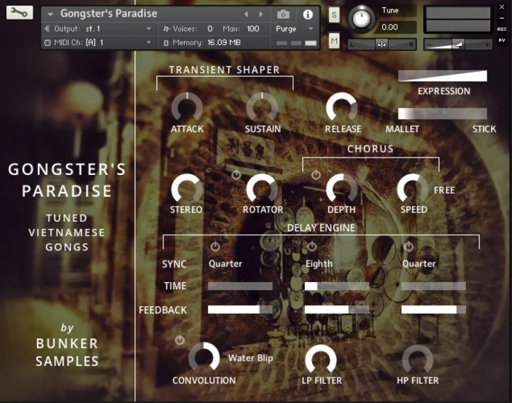 Bunker Samples – Gongster’s Paradise (KONTAKT) – VST CRACK